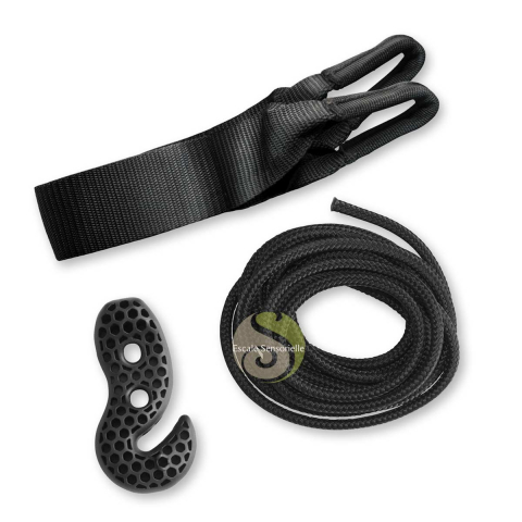 Fixation crochet pour fauteuil hamac suspension arbre TreeMount Black La Siesta