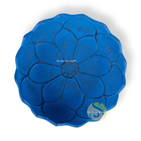 Support à encens lotus pourpre en fonte japonaise Iwachu