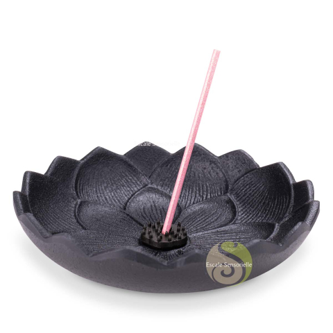 Support à encens lotus noir