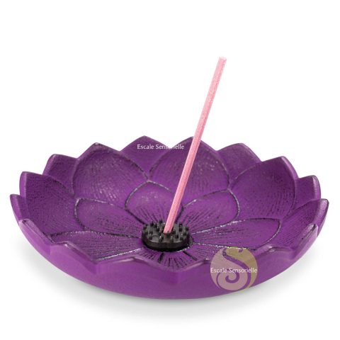 Support à encens lotus pourpre