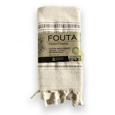 Fouta moonstone dolce en coton biologique