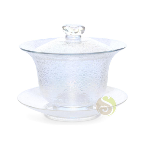 Gaiwan à thé verre craquelé zhong pour dégustation