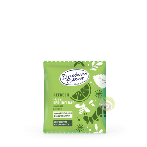 Bain moussant pour les pieds refresh Dresdner Essenz menthe citron vert