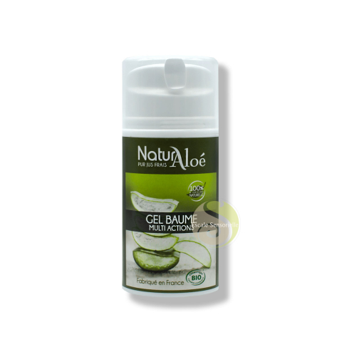 Gel baume à l'aloé vera bio Naturaloé masque usage utilisation bienfaits