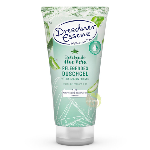 Gel douche revigorant aloe vera Dresdner Essenz parfum vert vitalisant vegan