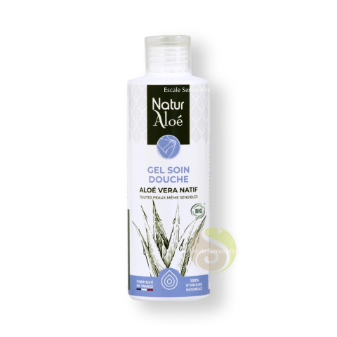 Gel soin douche à l'aloé vera Naturaloé nettoie sans agresser la peau