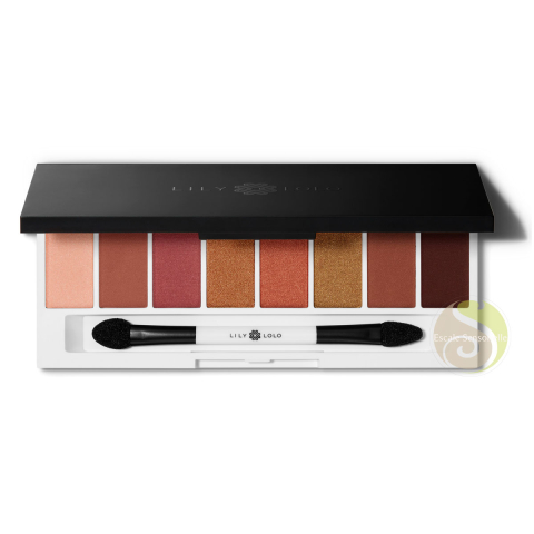 Maquillage vegan minéral coffret palette 8 couleurs Lily Lolo golden hour