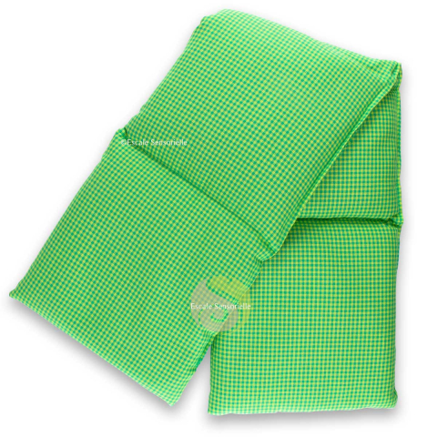 Tour de cou chauffant vert graines de colza soulage et détends les muscles