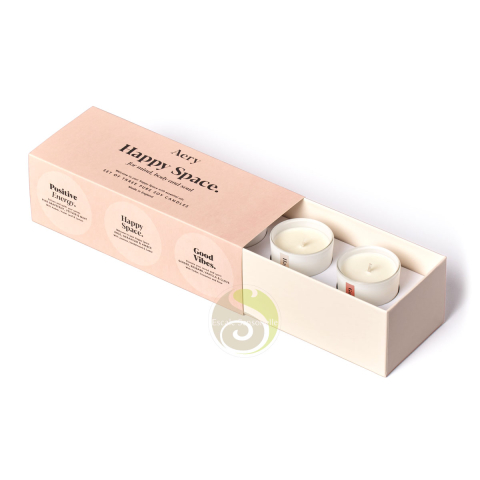 Happy space collection coffret cadeau 3 bougies luxes