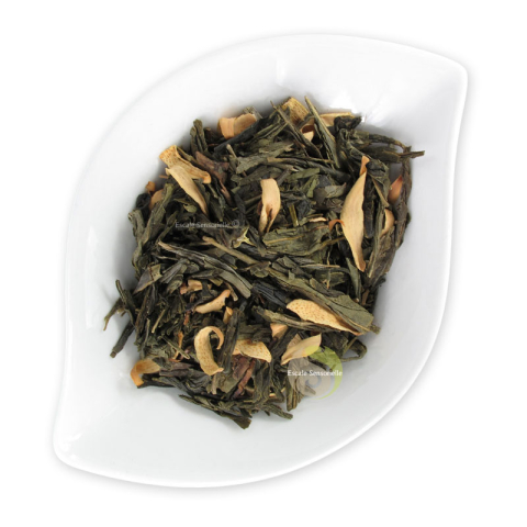 Thé orange  sencha vert Hespérides agrumes