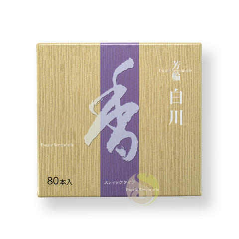 Boite 80 bâtonnets horin Shirakawa white river Shoyeido