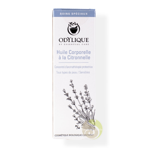 Huile corporelle bio à la citronnelle