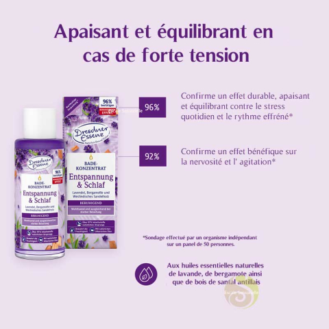 Huile de bain détente et sommeil