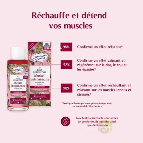 Huile de bain relaxation musculaire