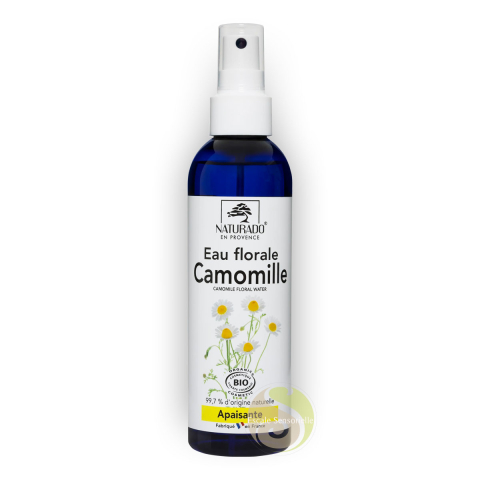 Camomille eau florale hydrolat Bio Naturado naturel éclaircir vos cheveux