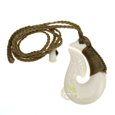 Pendentif Maori hameçon hei matau