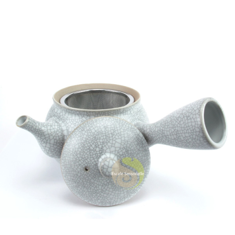 Théière céramique kyusu yokode Chikyuu craquelé