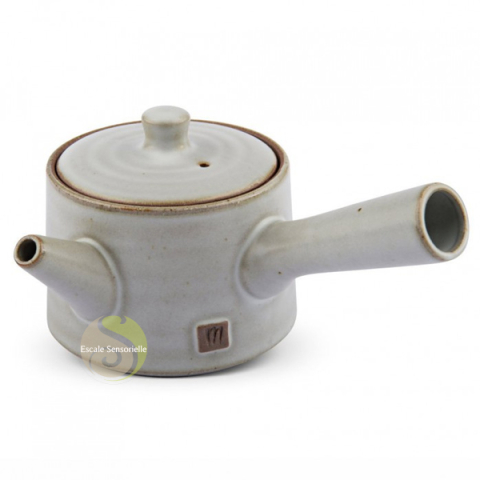 Théière céramique kyusu yokode Hoshi ivoire