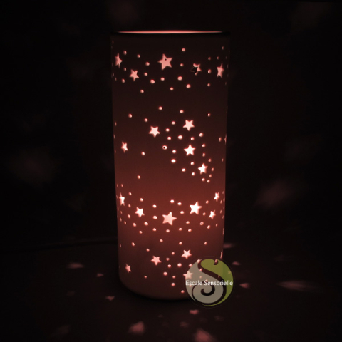 Lampe ajourée nuit étoilée