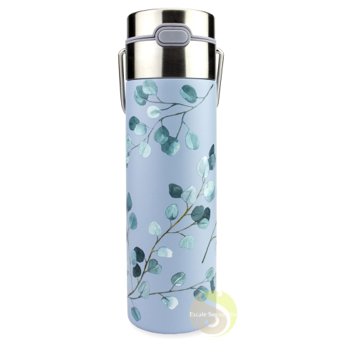 Bouteille inox double paroi isotherme LEEZA by Eigenart eucalyptus
