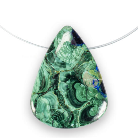 Pendentif azurite malachite