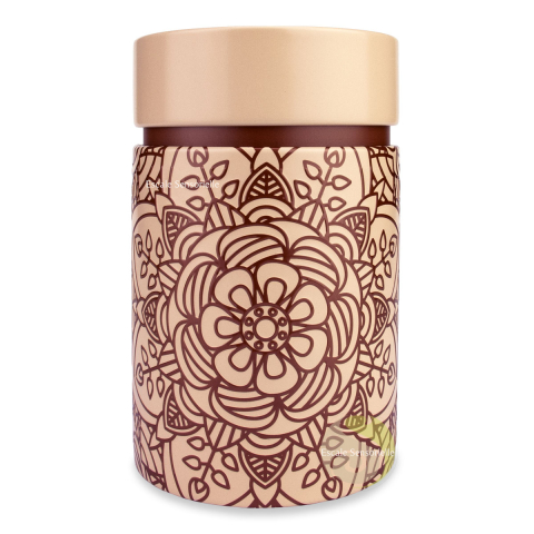 Contenant métallique à thé, rangement conservation Eigenart mandala powder