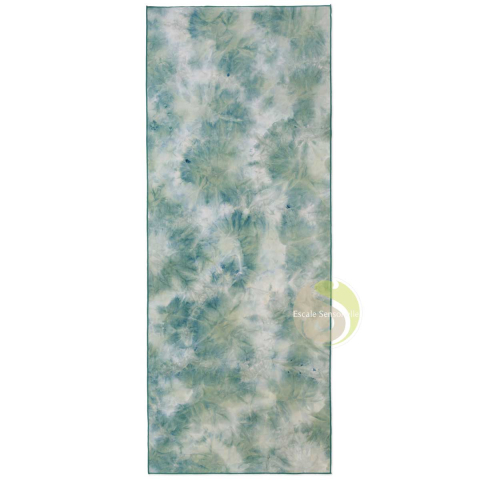 Serviette de tapis eQua - Tie Dye "Wasabi"