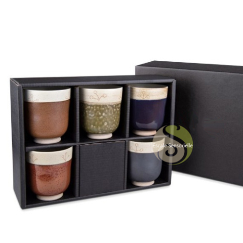 Coffret 5 tasses céramiques