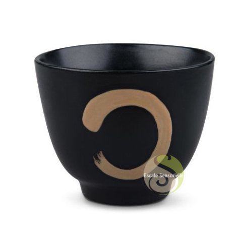 Coffret 4 tasses céramiques cercle zen Ensō
