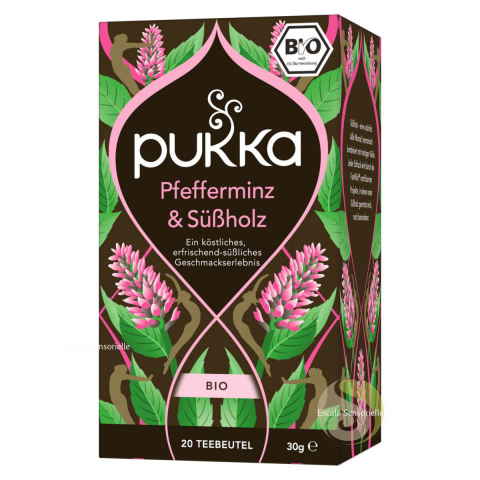 Tisane digestive bio menthe réglisse Pukka herbs ayurvédique