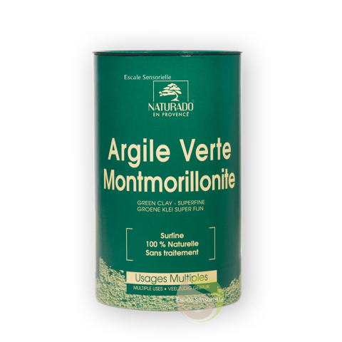 Montmorillonite argile verte surfine bio apaise et purifie la peau