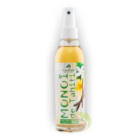 Monoï de Tahiti vanille fleur de tiaré Naturado soin solaire