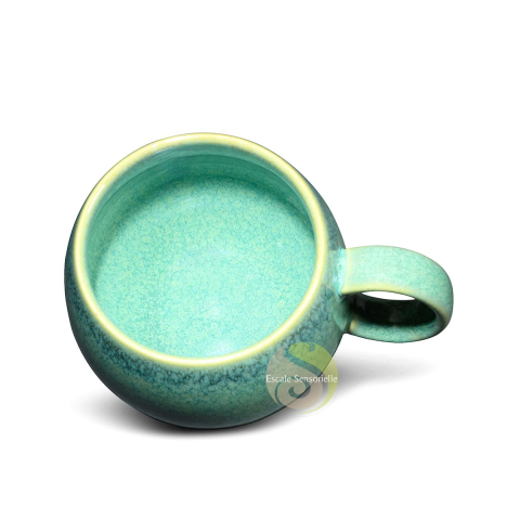 Mug céramique jianzhan turquoise 500 ml