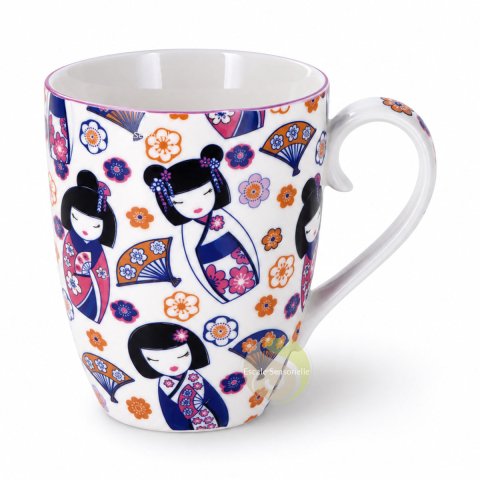 Mug maiko 340ml en céramique collection Kawaii pour thé, infusion ou café