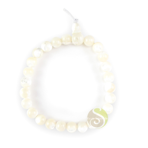 Bracelet mala nacre tibétain bouddhiste