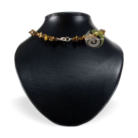 Collier chips oeil de tigre