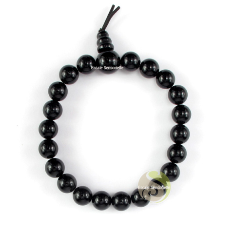 Bracelet mal onyx tibétain bouddhiste