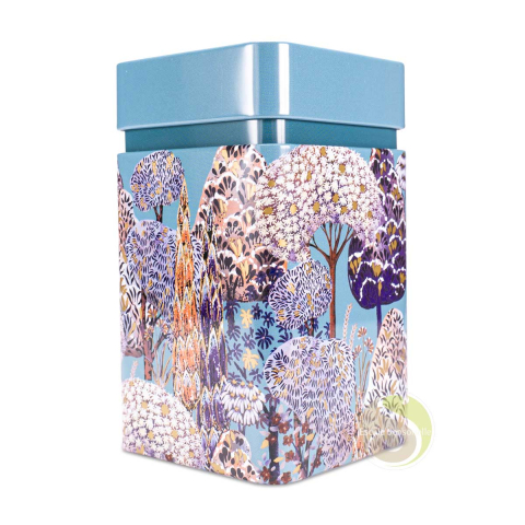 Boite luna blue thé design floral Eigenart stockage double couvercle
