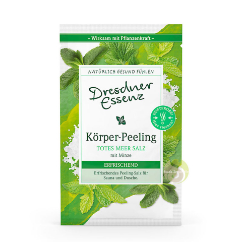 Peeling gommage exfoliant menthe & miel Dresdner Essenz aux sels de la mer morte