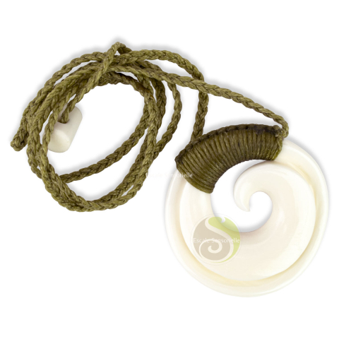 Pendentif Maori koru 