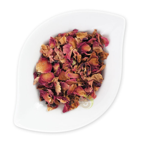 Pétales de boutons de rose rouge infusion décoction soin peaux