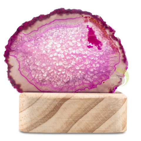 Tranche agate rose acheter moins cher pierres minéraux