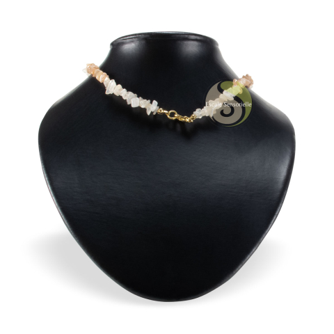 Collier chips pierre de lune