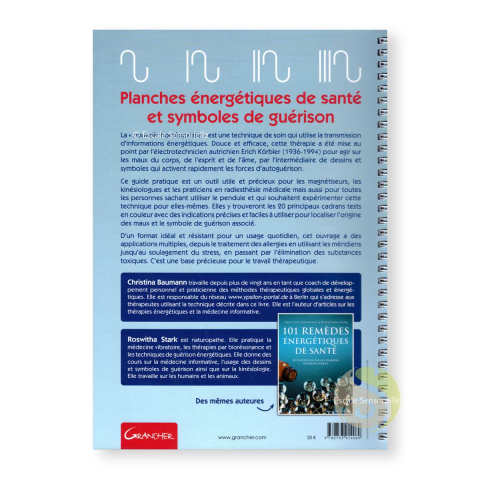 Planches énergétiques de santé et symbole de guérison