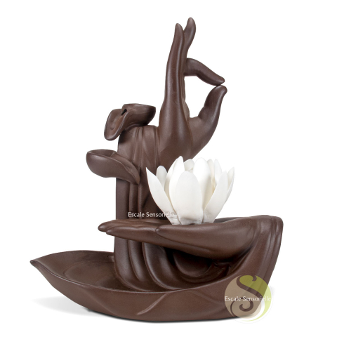 Ceramic incense burner backflow zen for indian incense