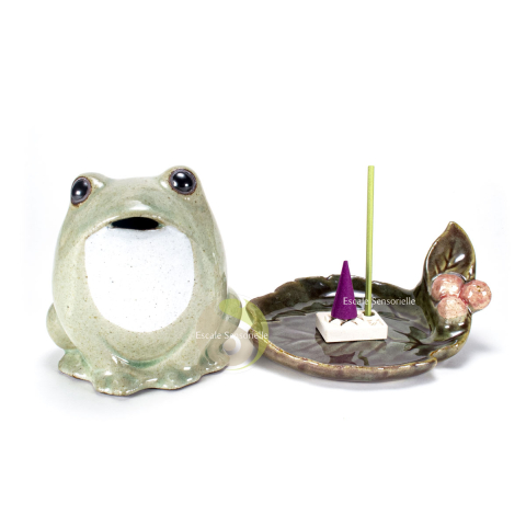 Brûle encens grenouille