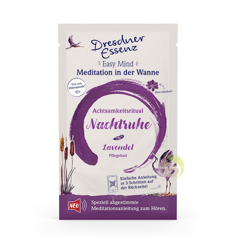 Poudre vegan bain lavande nuit paisible relaxant Dresdner Essennz