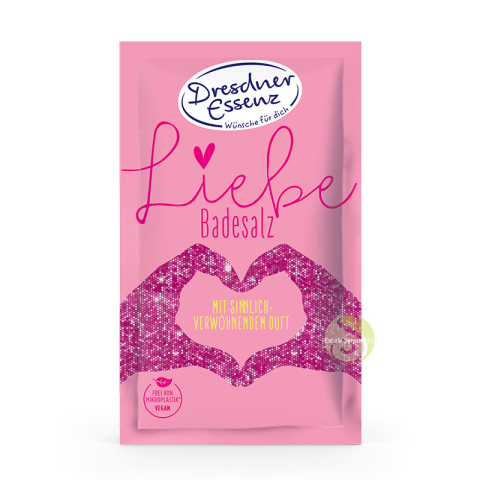 Sel de bain vegan Dresdner Essenz amour rose et ylang ylang