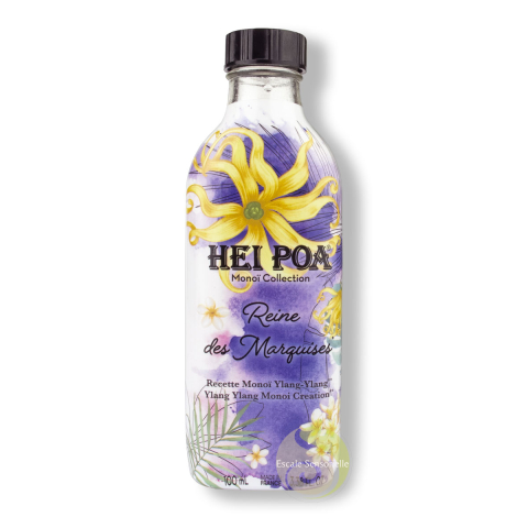 Monoï reine des marquises Hei Poa recette Ylang Ylang et fleurs de tiaré