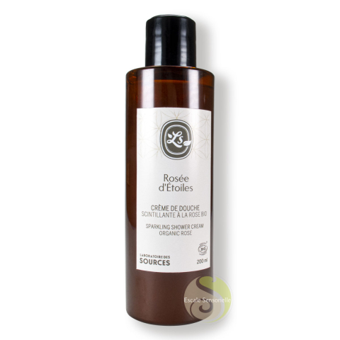 Crème de douche scintillante à la rose bio